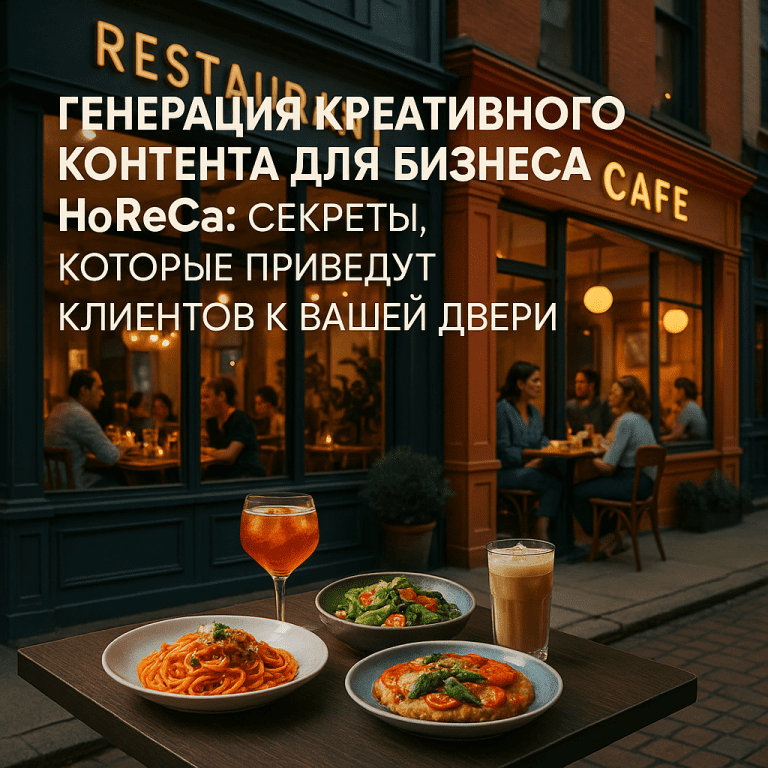 Генерация креативного контента для бизнеса HoReCa: секреты, которые приведут клиентов к вашему двери