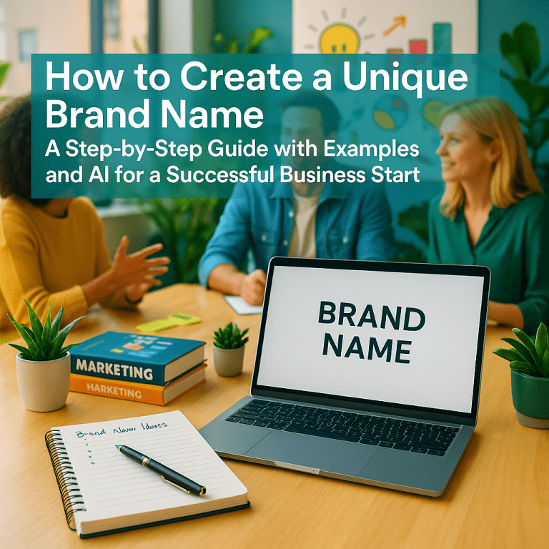 Как создать уникальное название бренда: пошаговая инструкция с примерами и нейросетями для успешного старта бизнеса