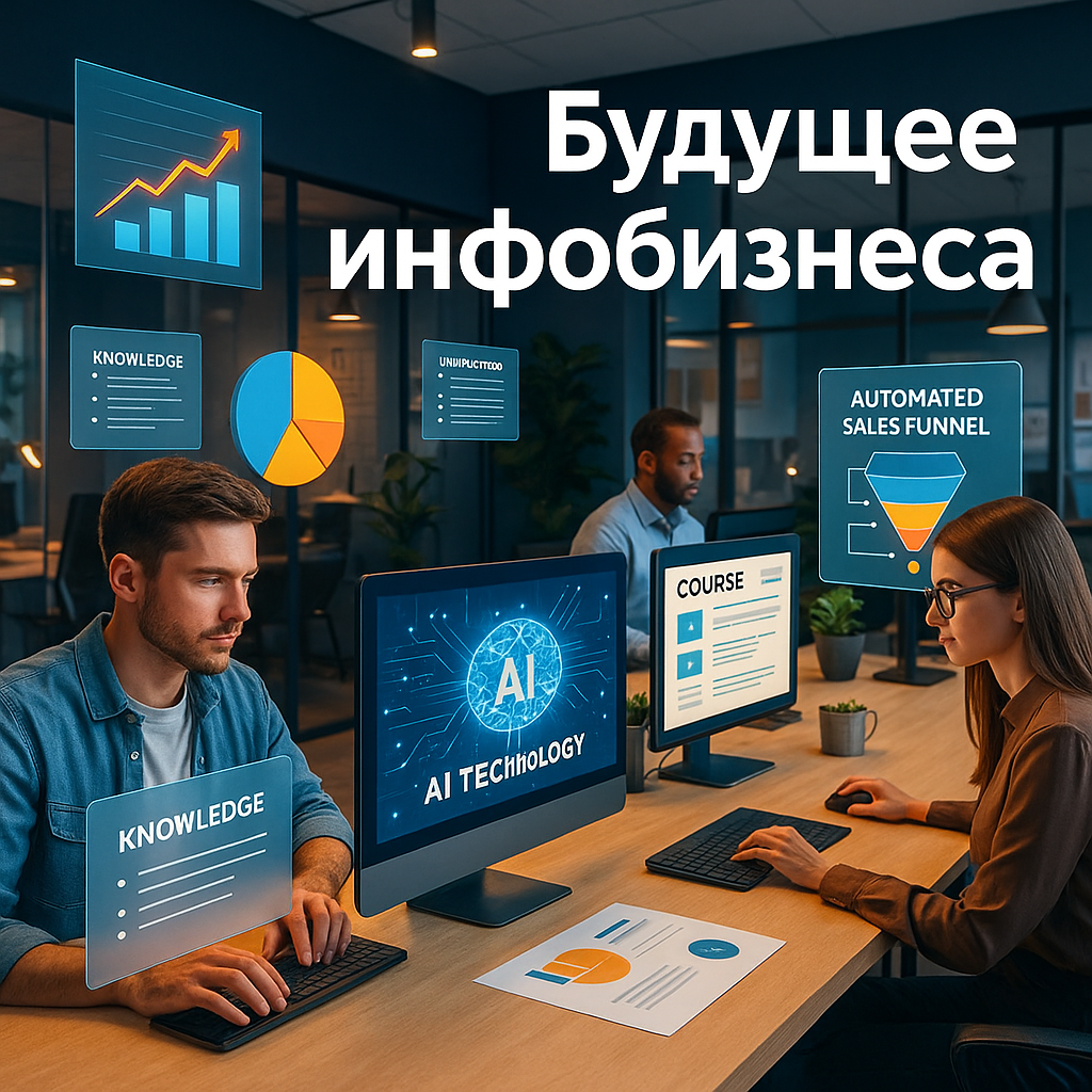 Будущее инфобизнеса: как AI-курсы и автономные воронки революционизируют обучение и продажи