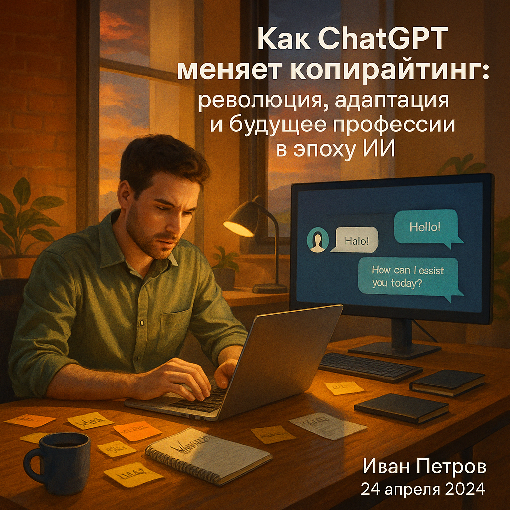 Как ChatGPT меняет копирайтинг: революция, адаптация и будущее профессии в эпоху ИИ