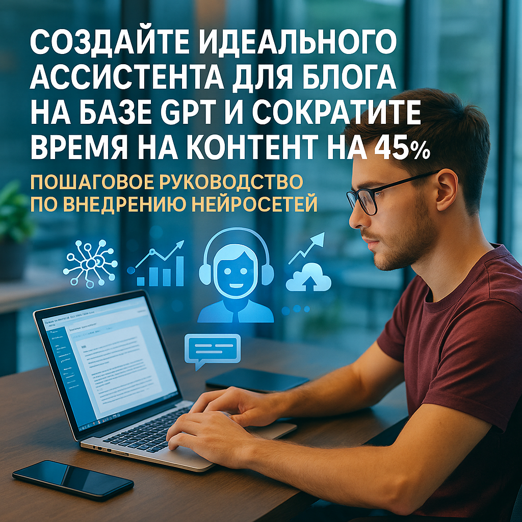 Создайте идеального ассистента для блога на базе GPT и сократите время на контент на 45%: пошаговое руководство по внедрению нейросетей