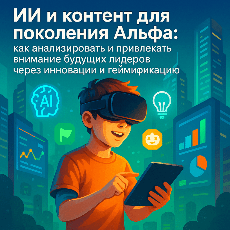 ИИ и контент для поколения Альфа: как анализировать и привлекать внимание будущих лидеров через инновации и геймификацию