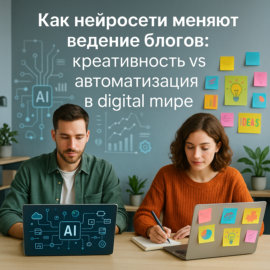 Как нейросети меняют ведение блогов: креативность vs автоматизация в digital мире
