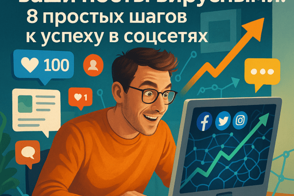 Как нейросети делают ваши посты вирусными: 8 простых шагов к успеху в соцсетях