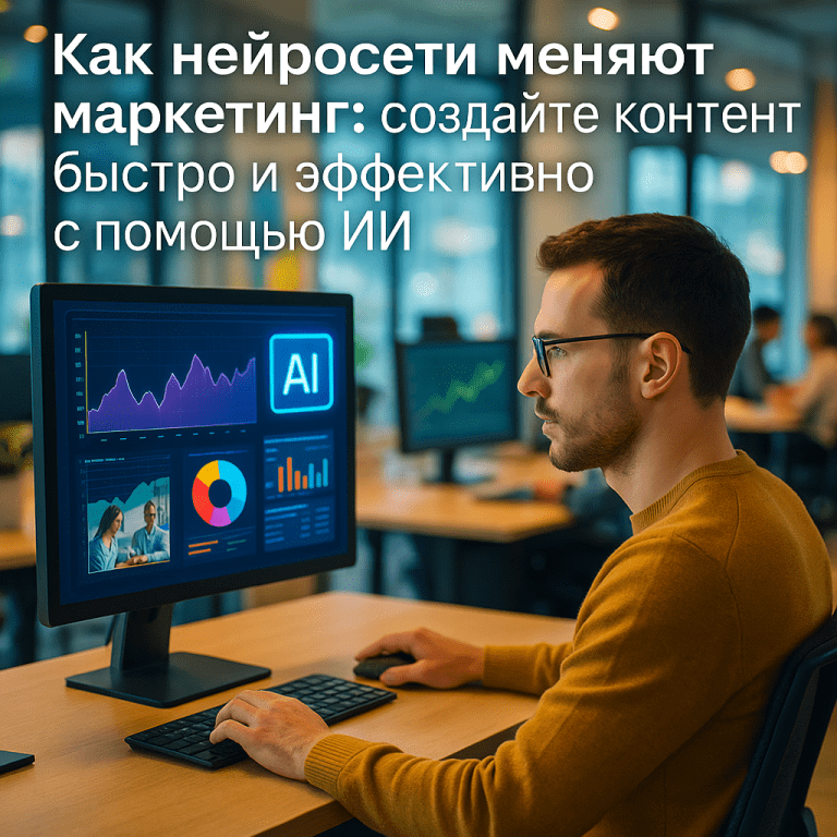 Как нейросети меняют маркетинг: создайте контент быстро и эффективно с помощью ИИ