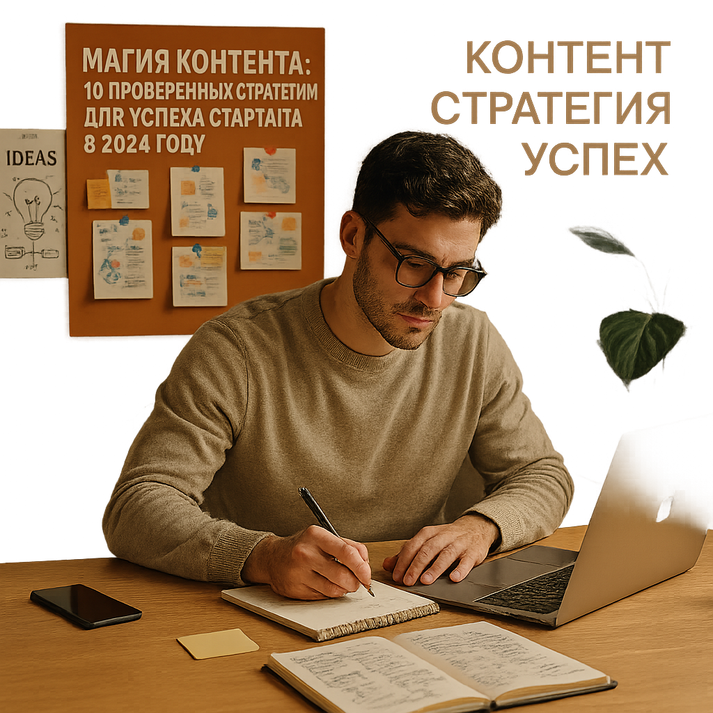 Магия контента: 10 проверенных стратегий для успеха стартапа в 2024 году