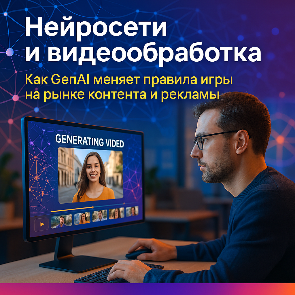 Нейросети и видеообработка: как GenAI меняет правила игры на рынке контента и рекламы