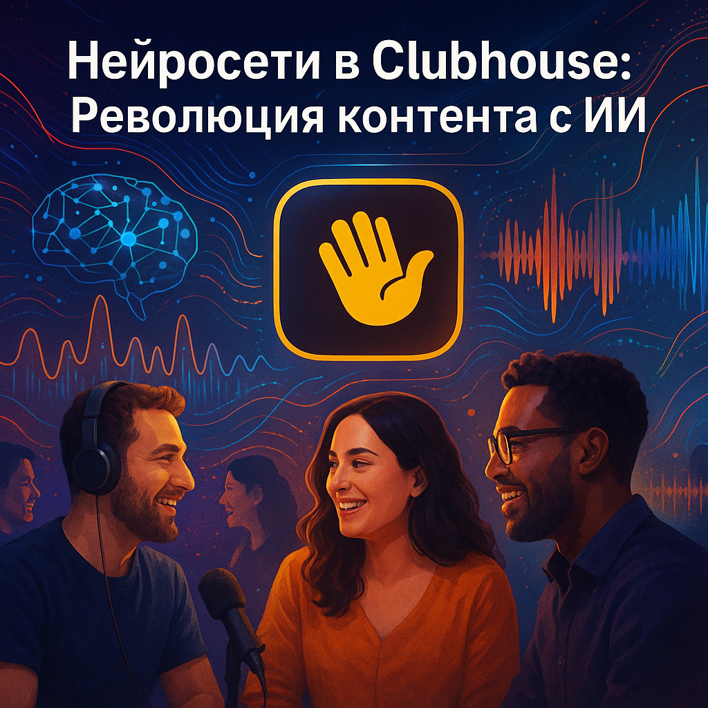 Нейросети в Clubhouse: как революционизировать создание контента и удержание аудитории с помощью ИИ