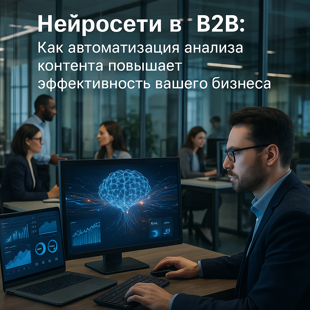 Нейросети в B2B: Как автоматизация анализа контента повышает эффективность вашего бизнеса