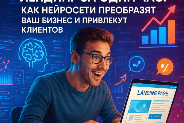 Создайте прибыльный лендинг за один час: как нейросети преобразят ваш бизнес и привлекут клиентов