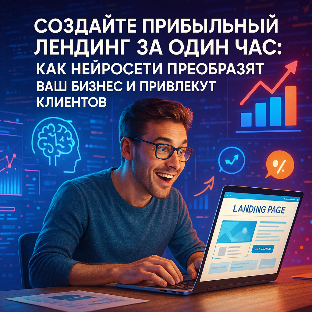 Создайте прибыльный лендинг за один час: как нейросети преобразят ваш бизнес и привлекут клиентов