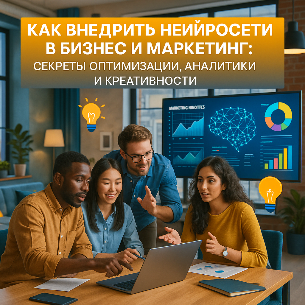 Как внедрить нейросети в бизнес и маркетинг: секреты оптимизации, аналитики и креативности