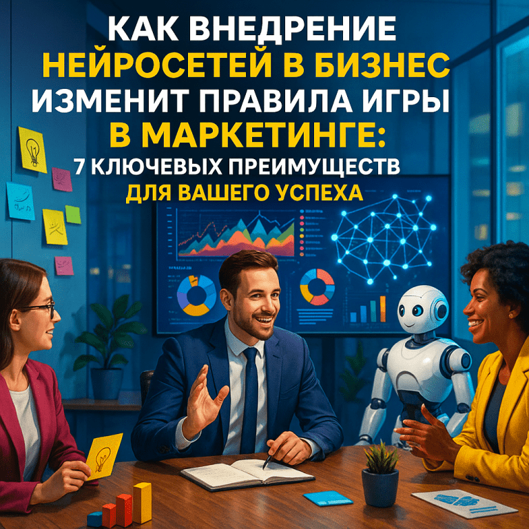Как внедрение нейросетей в бизнес изменит правила игры в маркетинге: 7 ключевых преимуществ для вашего успеха