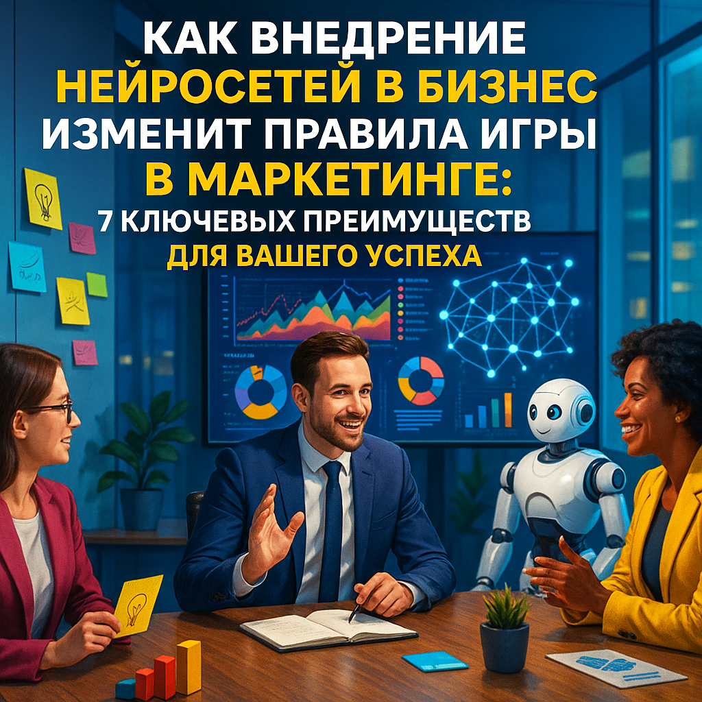 Как внедрение нейросетей в бизнес изменит правила игры в маркетинге: 7 ключевых преимуществ для вашего успеха