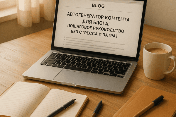 Создайте автогенератор контента для блога: пошаговое руководство без стресса и затрат