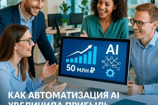 Как автоматизация AI увеличила прибыль на 50 миллионов рублей: реальные примеры из бизнеса