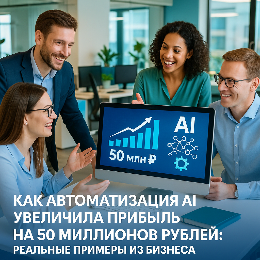 Как автоматизация AI увеличила прибыль на 50 миллионов рублей: реальные примеры из бизнеса