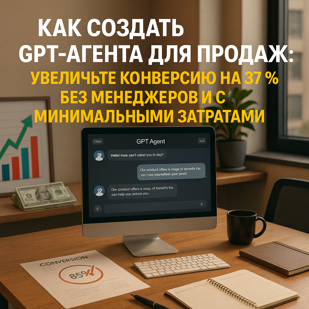 Как создать GPT-агента для продаж: увеличьте конверсию на 37% без менеджеров и с минимальными затратами
