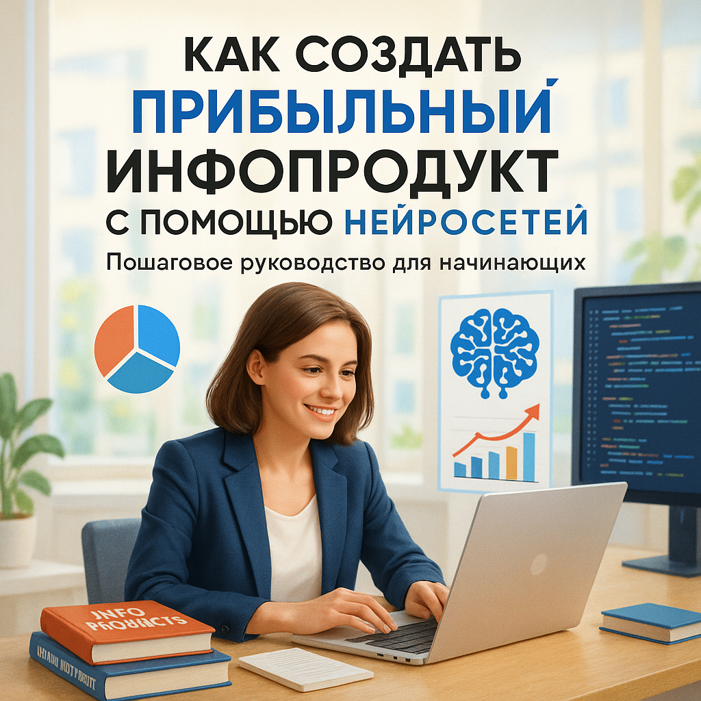 Как создать прибыльный инфопродукт с помощью нейросетей: пошаговое руководство для начинающих Как создать прибыльный инфопродукт с помощью нейросетей: пошаговое руководство для начинающих