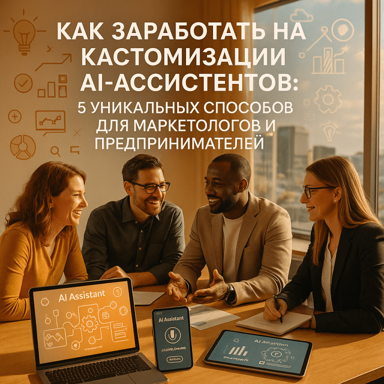 Как заработать на кастомизации AI-ассистентов: 5 уникальных способов для маркетологов и предпринимателей