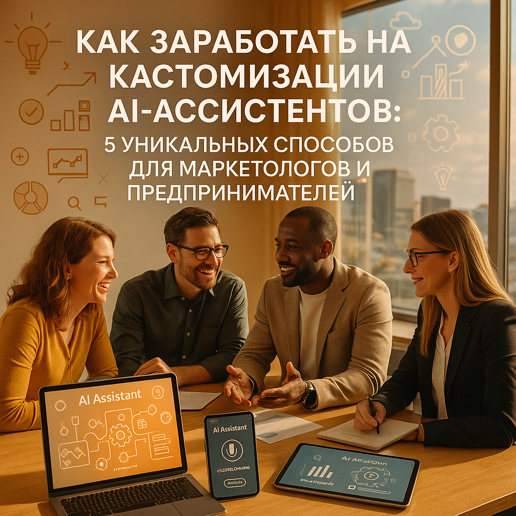 Как заработать на кастомизации AI-ассистентов: 5 уникальных способов для маркетологов и предпринимателей