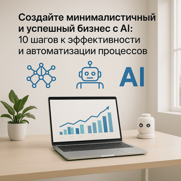 Создайте минималистичный и успешный бизнес с AI: 10 шагов к эффективности и автоматизации процессов
