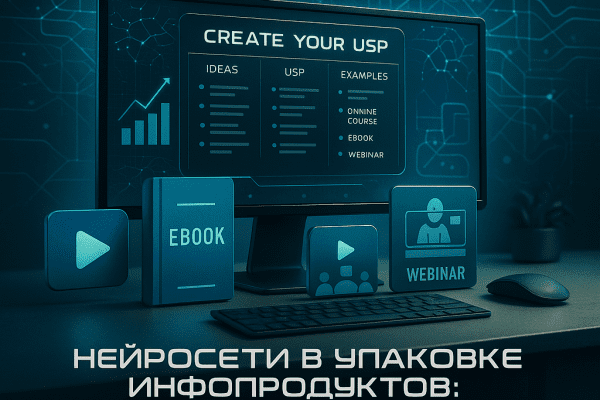 Нейросети в упаковке инфопродуктов: как легко создать УТП и увеличить продажи за считанные минуты