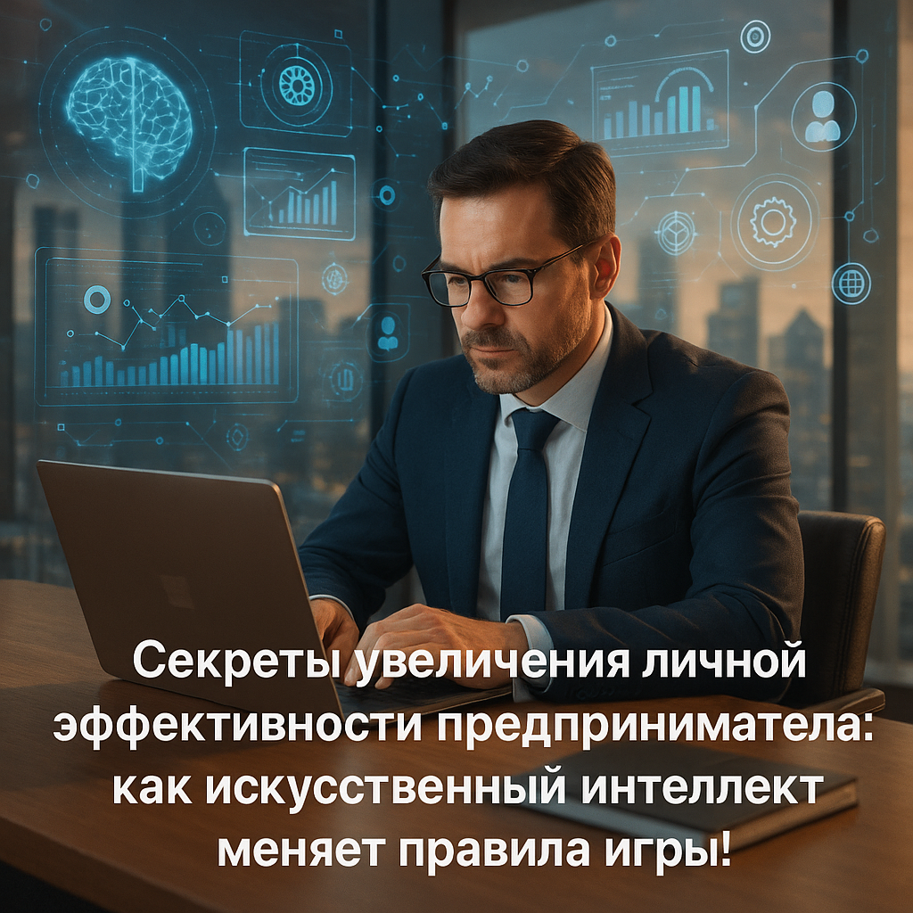 Секреты увеличения личной эффективности предпринимателя: как искусственный интеллект меняет правила игры!