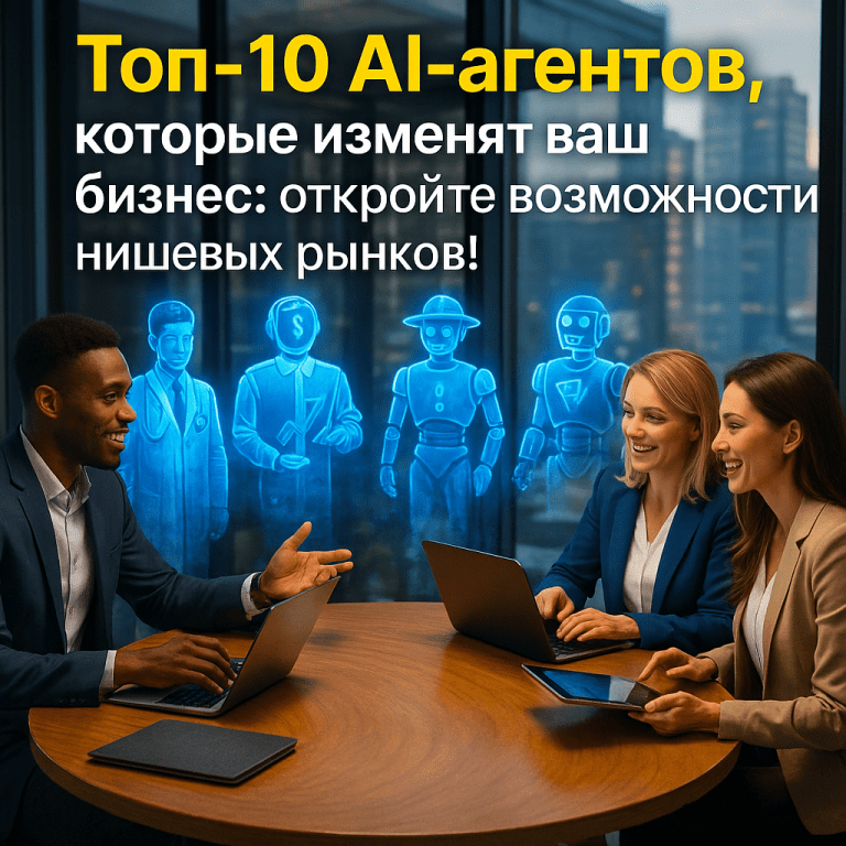 Топ-10 AI-агентов, которые изменят ваш бизнес: откройте возможности нишевых рынков!