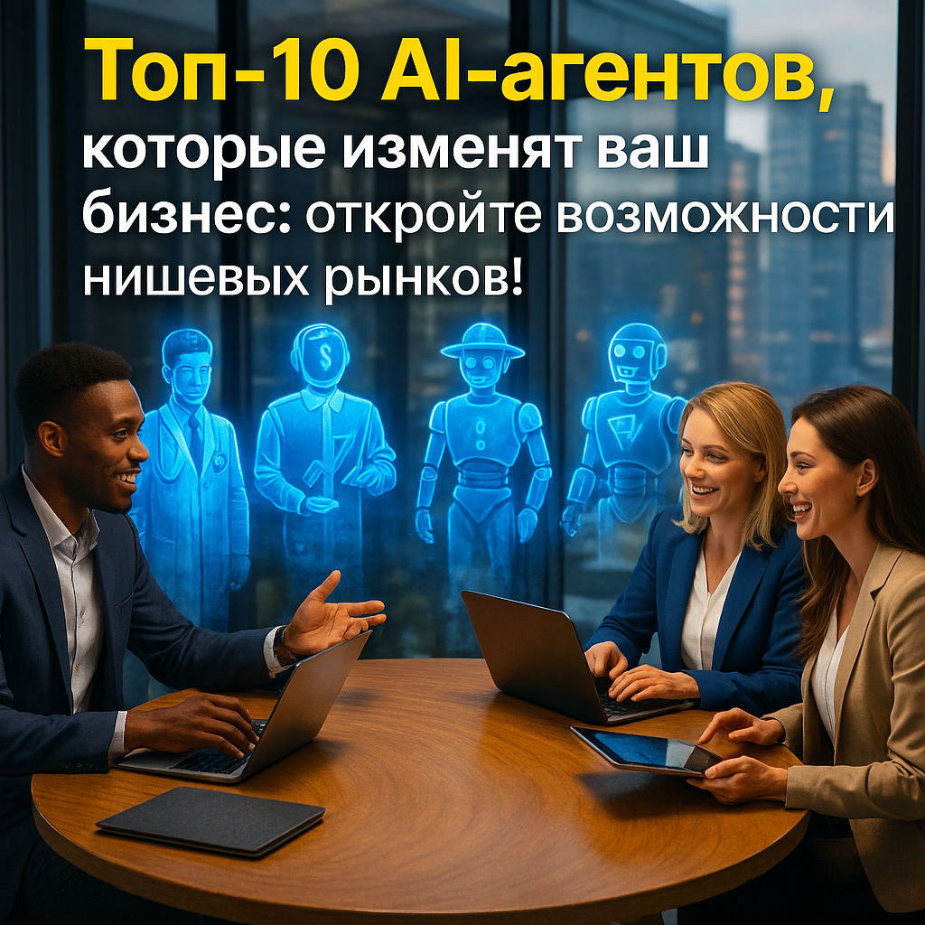 Топ-10 AI-агентов, которые изменят ваш бизнес: откройте возможности нишевых рынков!
