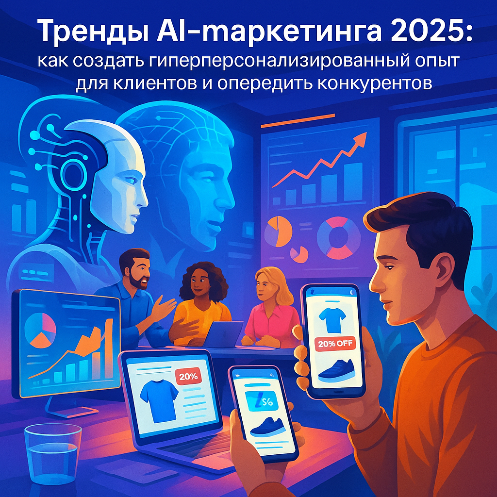 Тренды AI-маркетинга 2025: как создать гиперперсонализированный опыт для клиентов и опередить конкурентов