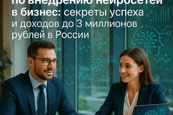 Заработок экспертов по внедрению нейросетей в бизнес: секреты успеха и доходов до 3 миллионов рублей в России