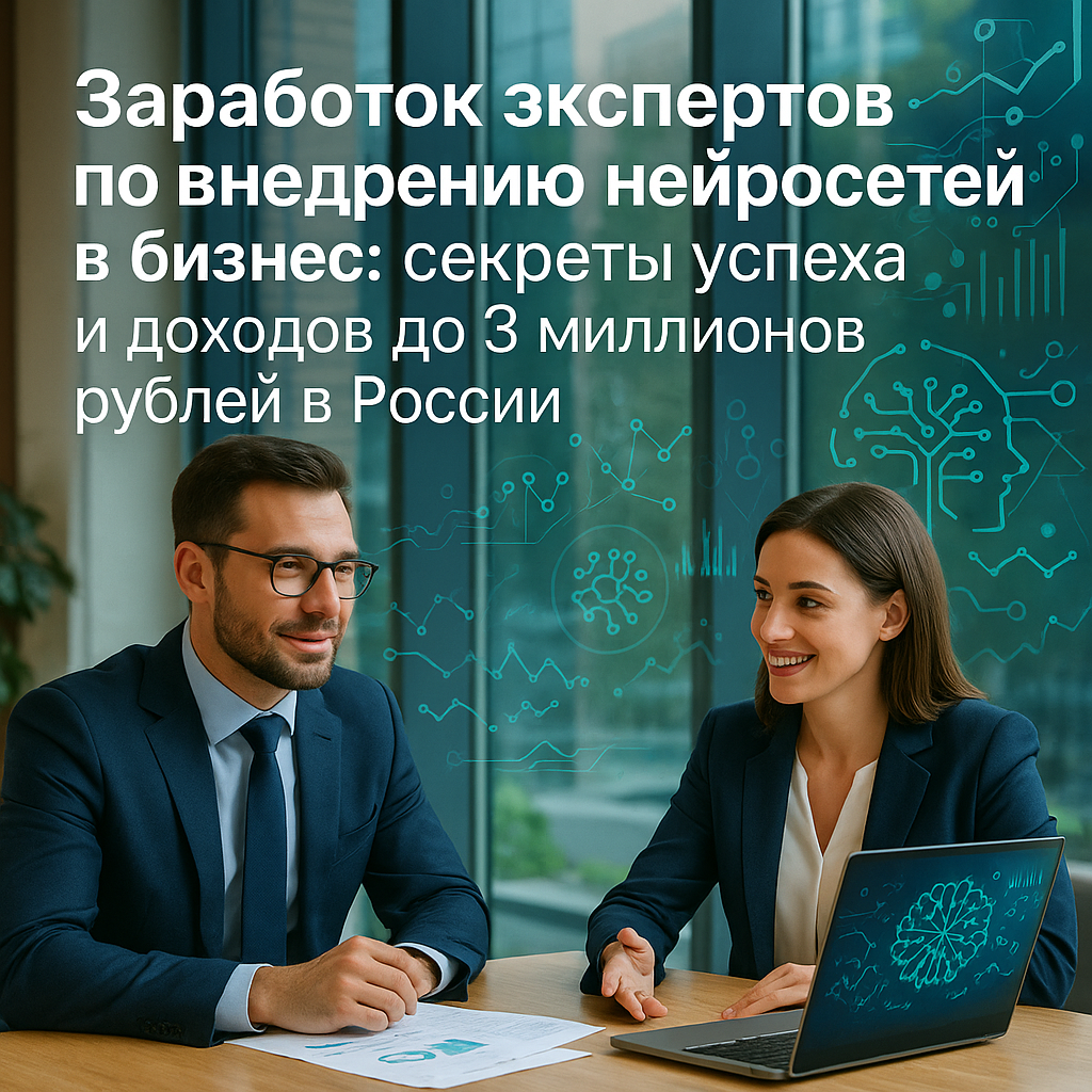 Заработок экспертов по внедрению нейросетей в бизнес: секреты успеха и доходов до 3 миллионов рублей в России