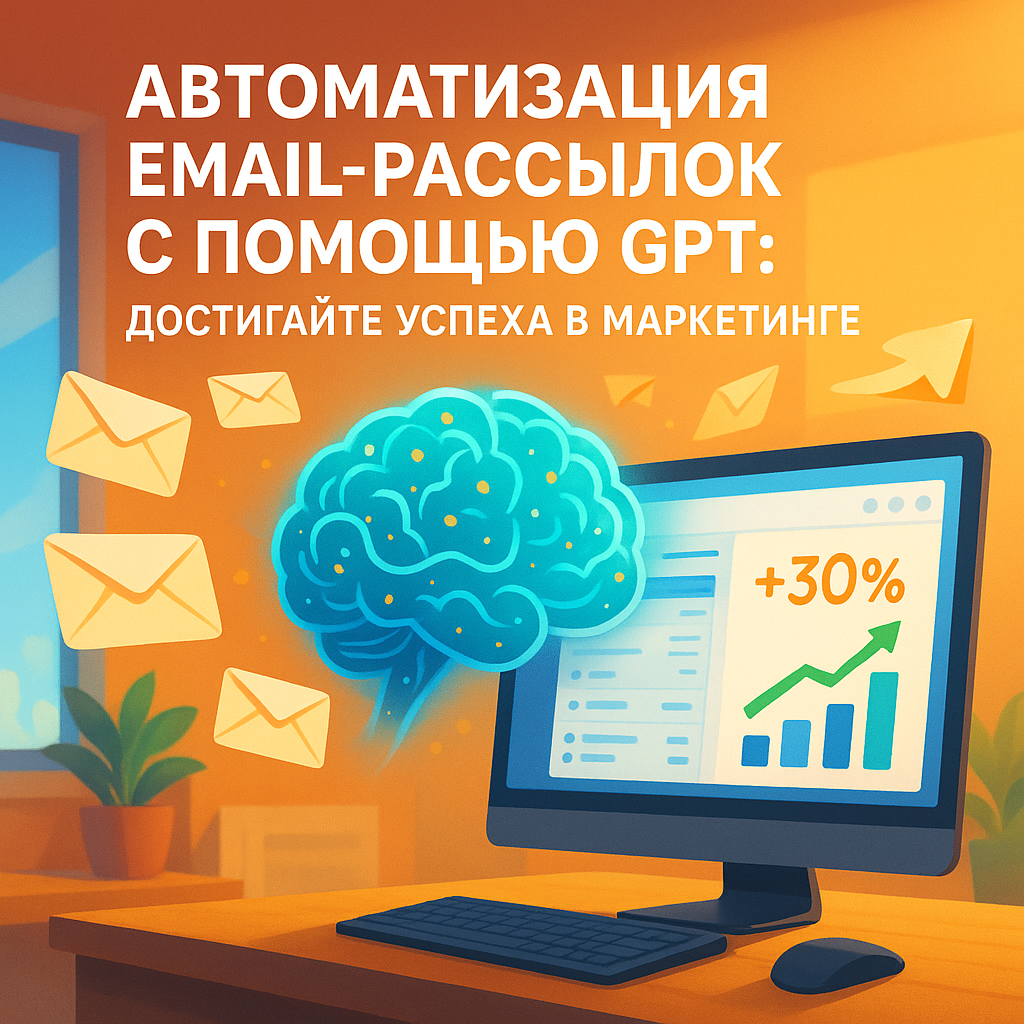 Автоматизация email-рассылок с помощью GPT: как достичь успеха в маркетинге и повысить конверсию на 30% за месяц