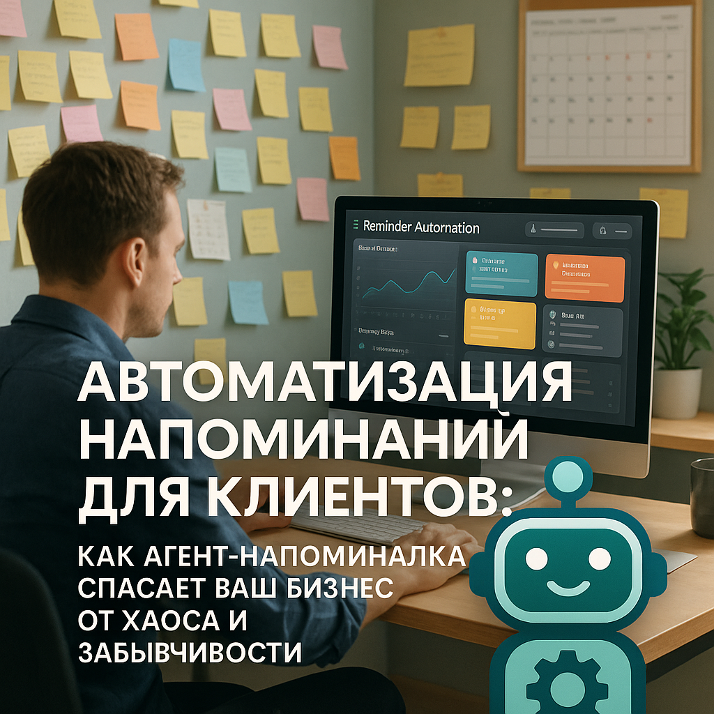 Автоматизация напоминаний для клиентов: как агент-напоминалка спасает ваш бизнес от хаоса и забывчивости