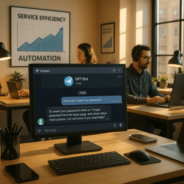 Автоматизация техподдержки: как внедрить GPT-бота в Telegram и повысить эффективность сервиса
