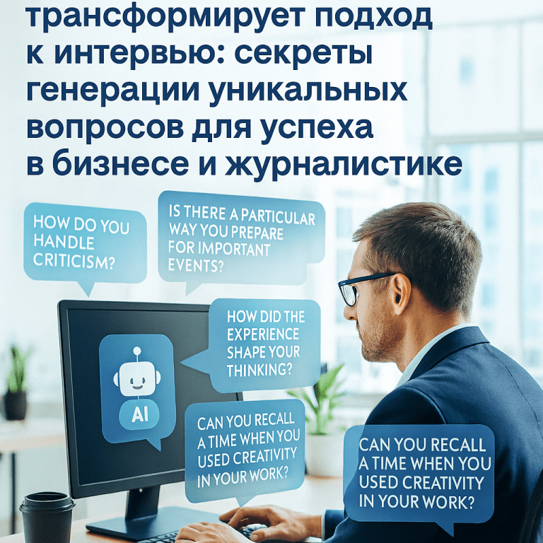 Как GPT-агент-исследователь трансформирует подход к интервью: секреты генерации уникальных вопросов для успеха в бизнесе и журналистике