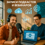 GPT-агенты: как автоматизация записи подкастов и вебинаров изменит ваш контент-игрок!
