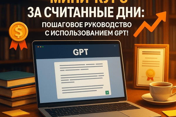 Создайте прибыльный мини-курс за считанные дни: пошаговое руководство с использованием GPT!