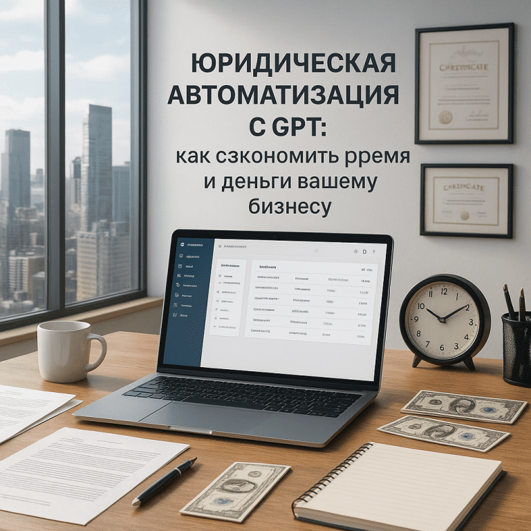 Юридическая автоматизация с GPT: как сэкономить время и деньги вашему бизнесу
