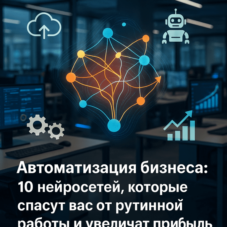 Автоматизация бизнеса: 10 нейросетей, которые спасут вас от рутинной работы и увеличат прибыль