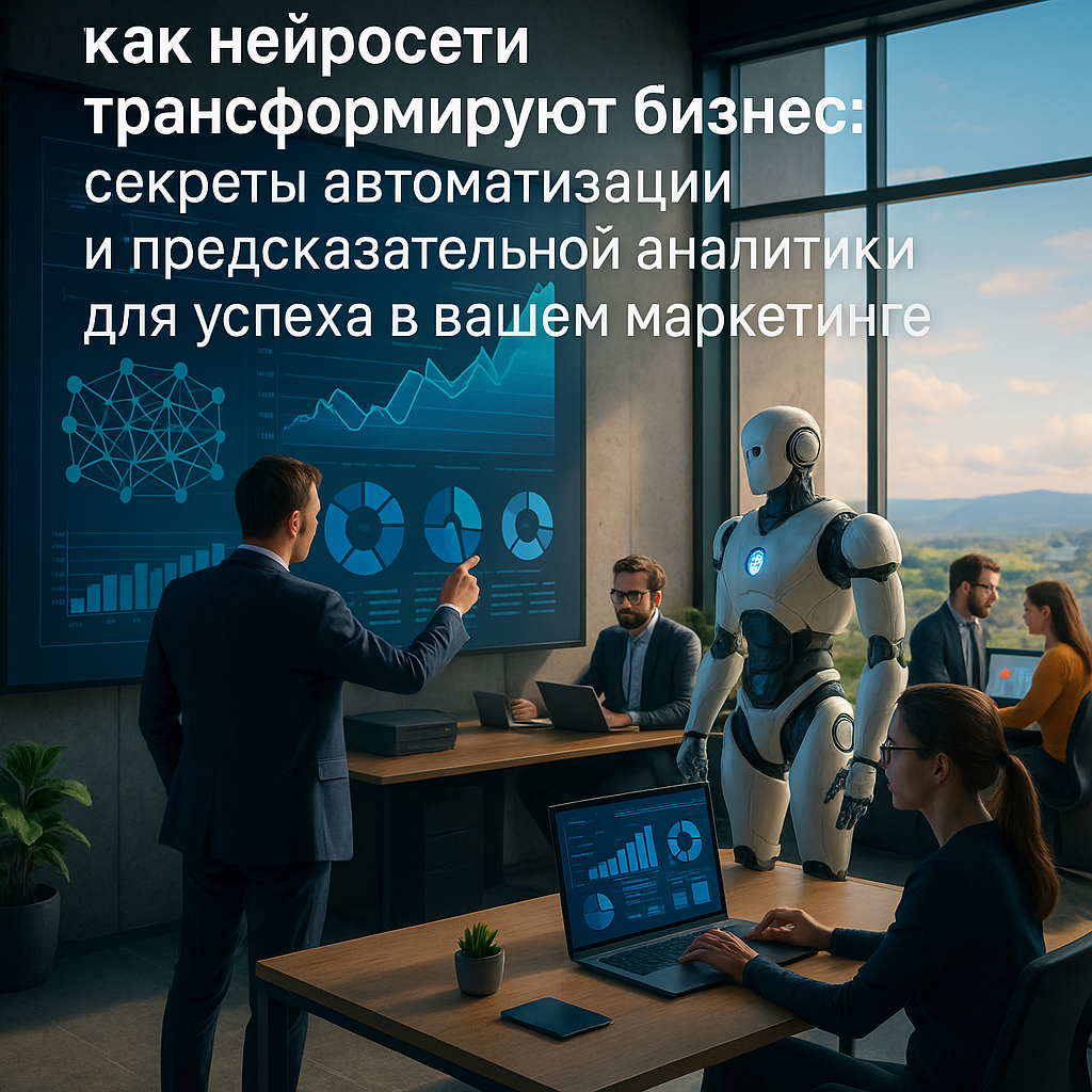 Как нейросети трансформируют бизнес: секреты автоматизации и предсказательной аналитики для успеха в вашем маркетинге