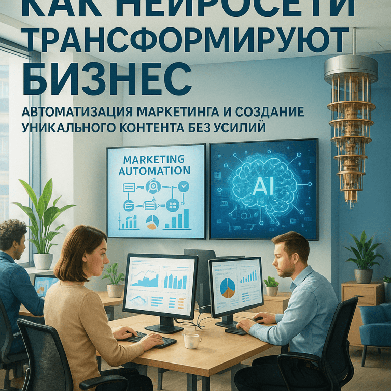 Как нейросети трансформируют бизнес: автоматизация маркетинга и создание уникального контента без усилий