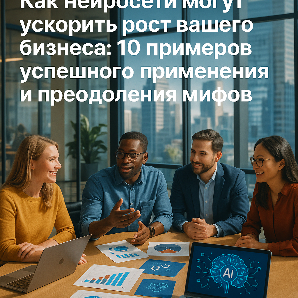 Как нейросети могут ускорить рост вашего бизнеса: 10 примеров успешного применения и преодоления мифов