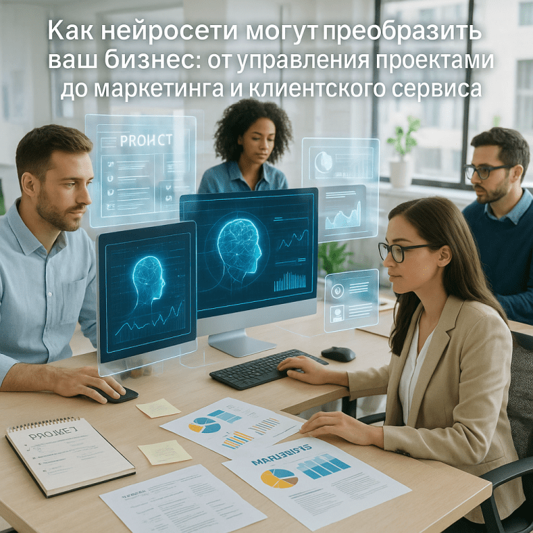 Как нейросети могут преобразить ваш бизнес: от управления проектами до маркетинга и клиентского сервиса!