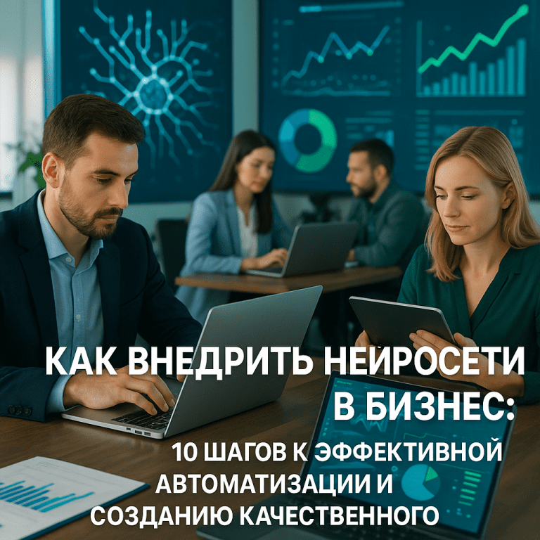 Как внедрить нейросети в бизнес: 10 шагов к эффективной автоматизации и созданию качественного контента