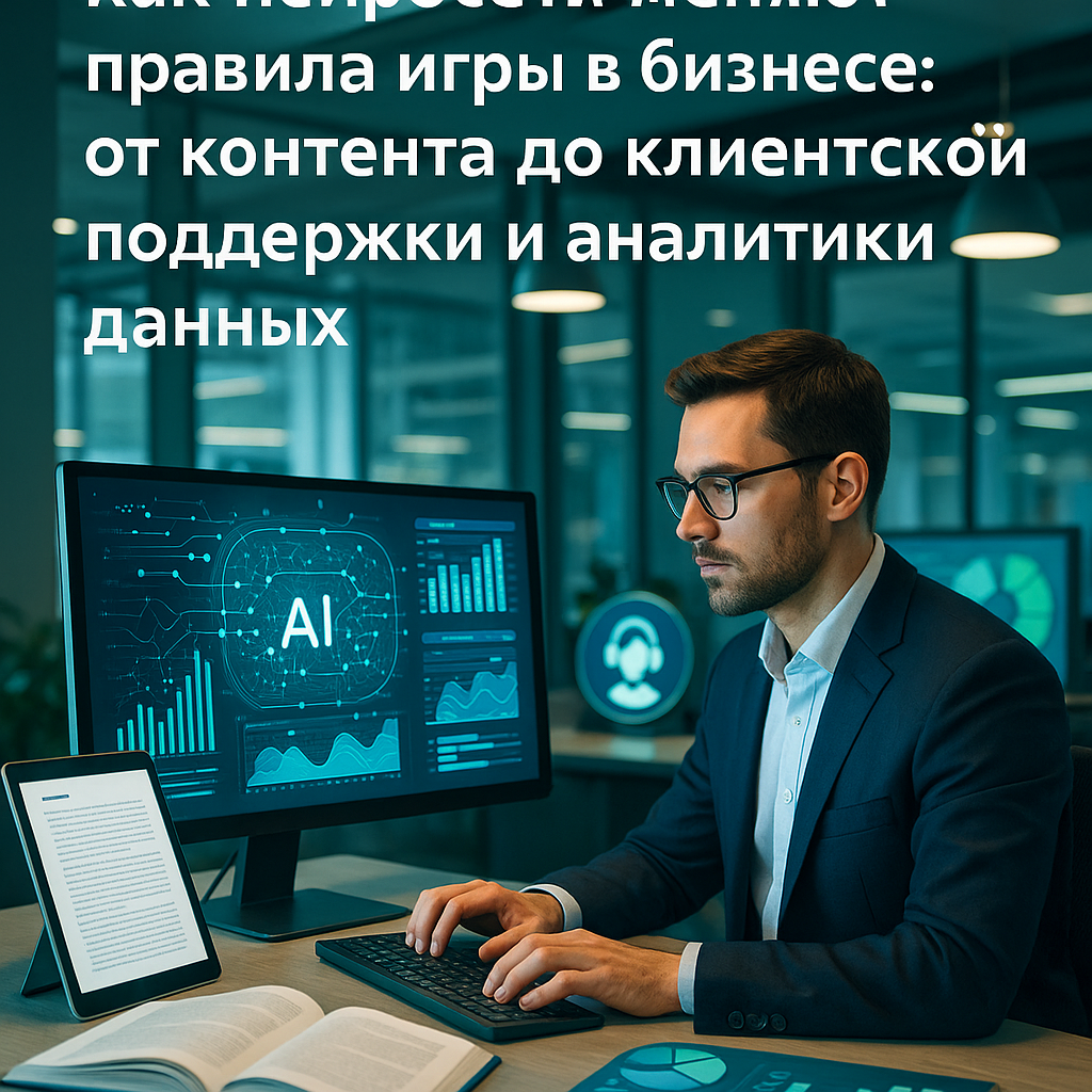 Как нейросети меняют правила игры в бизнесе: от контента до клиентской поддержки и аналитики данных