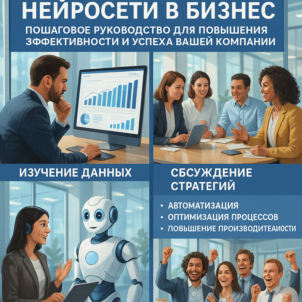 Как внедрить нейросети в бизнес: пошаговое руководство для повышения эффективности и успеха вашей компании