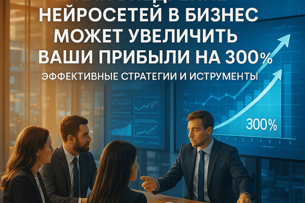 Как внедрение нейросетей в бизнес может увеличить ваши прибыли на 300%: эффективные стратегии и инструменты