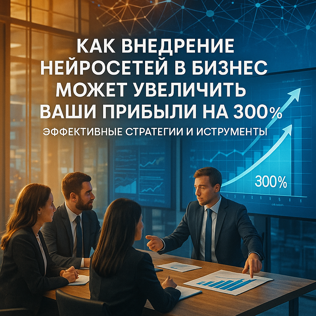 Как внедрение нейросетей в бизнес может увеличить ваши прибыли на 300%: эффективные стратегии и инструменты